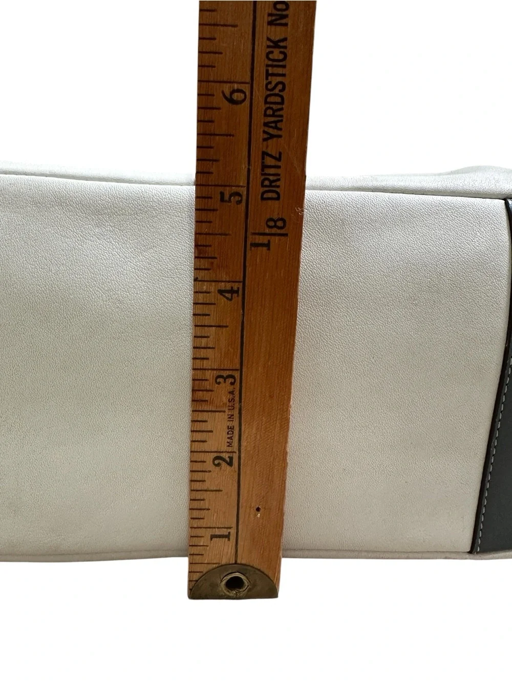 Coach Y2K Off-White/Ivory & Gray Soho Large Pleated Gallery Tote Bag